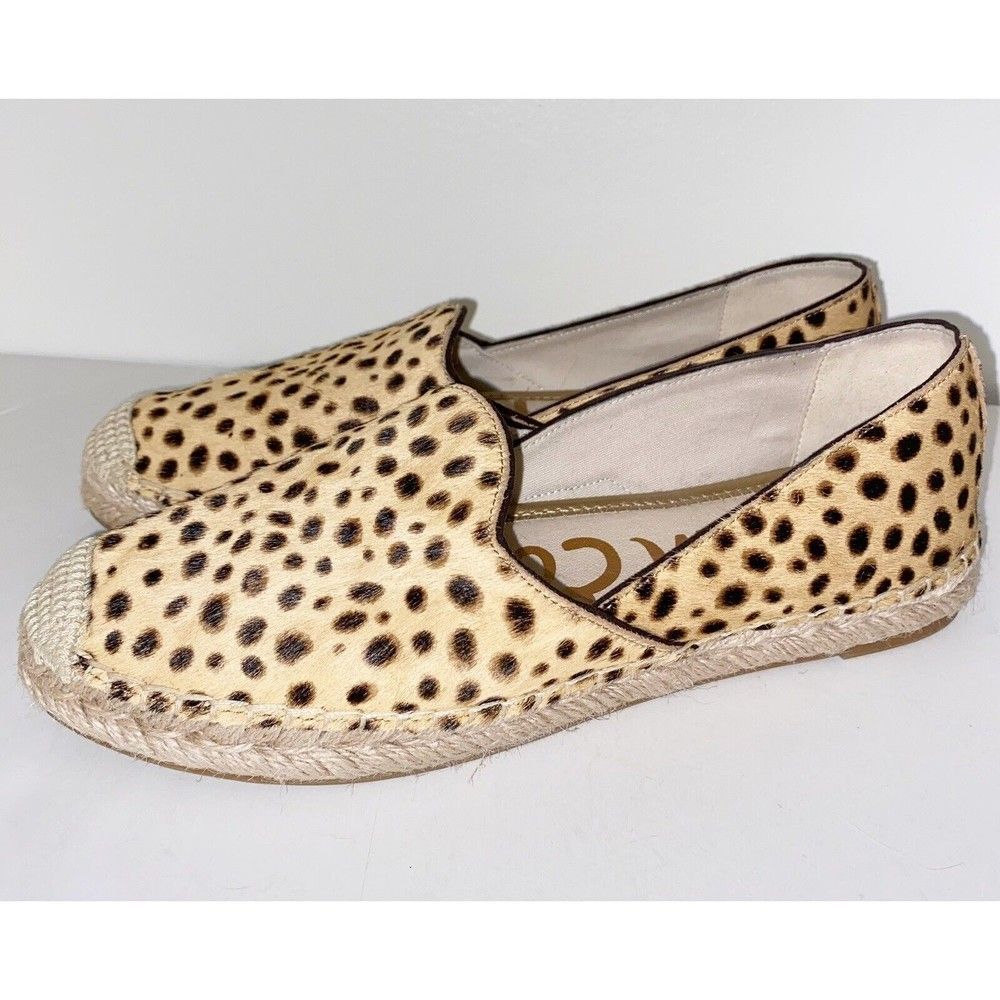 Sam Edelman Cheetah Print Flats Espadrilles Size 7.5